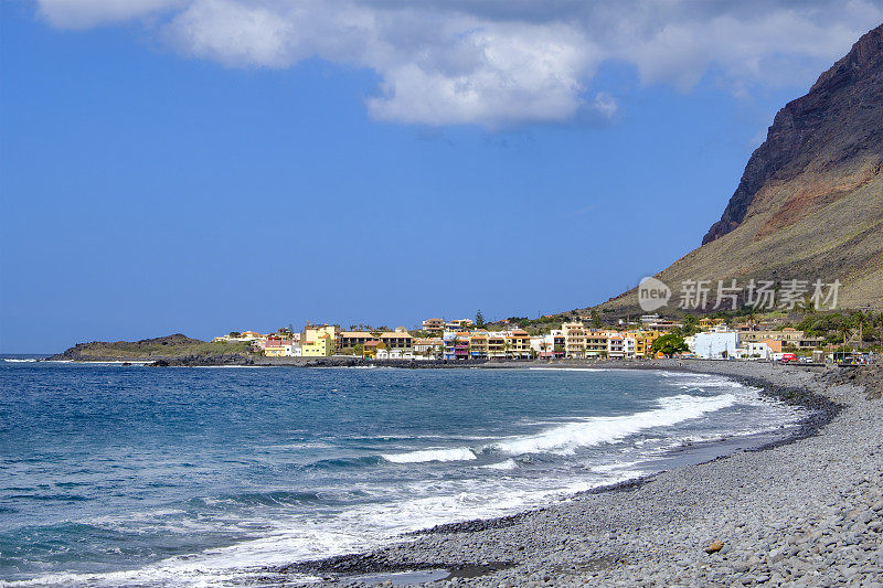 拉戈梅拉，加那利群岛(E)-Valle Gran Rey, Playa de La Calera